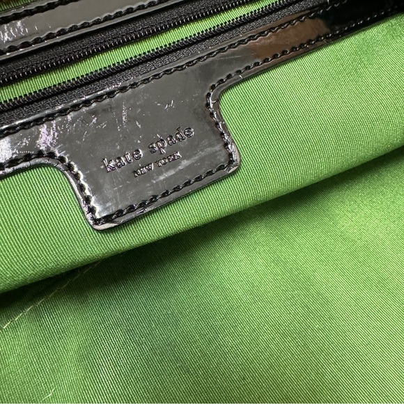 Kate Spade Black and Off Cloth White Geometric Pattern Bag - Picture 13 of 15